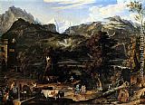 Joseph Anton Koch Canvas Paintings - The Upland near Bern